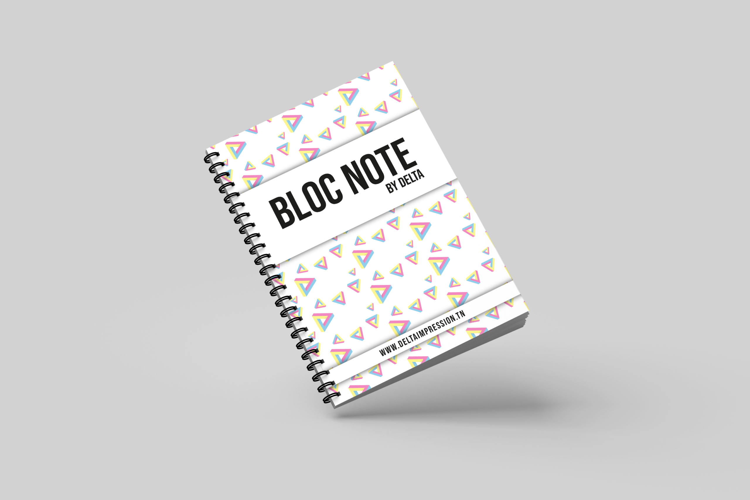 bloc notes spirale avec couverture rigide à personnaliser