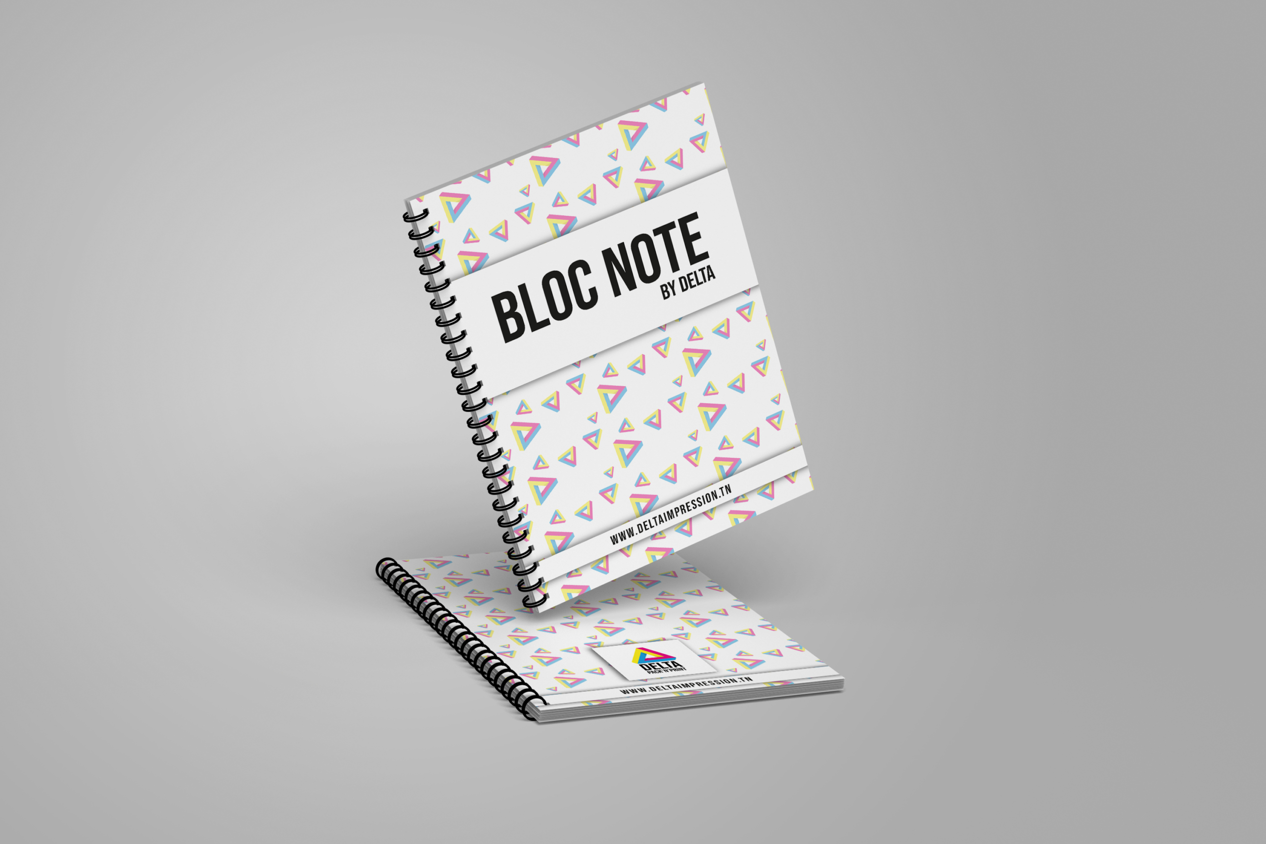 Bloc-notes personnalisable avec carton au dos